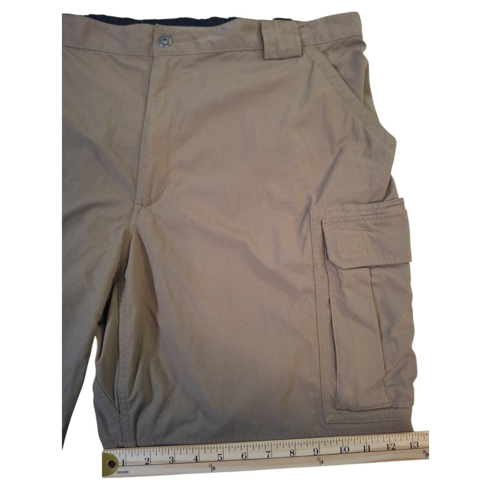 Duluth Trading Dry on the Fly Cargo Shorts Men's 3XL Brown Nylon 9" Inseam - Picture 9 of 9